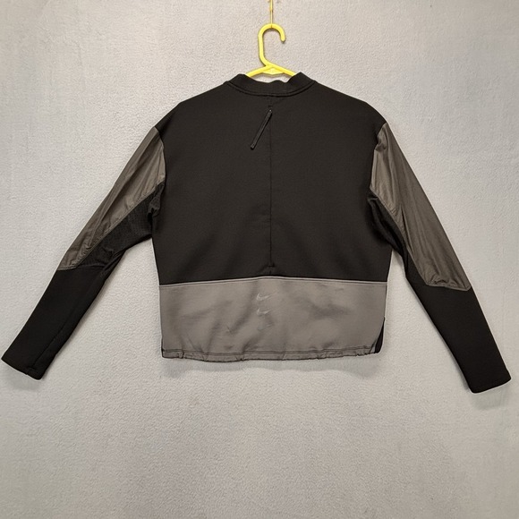 NIKE Dri-FIT Sweatshirt Womens Small Running Reflect Pullover Black DD5263 - Picture 8 of 14